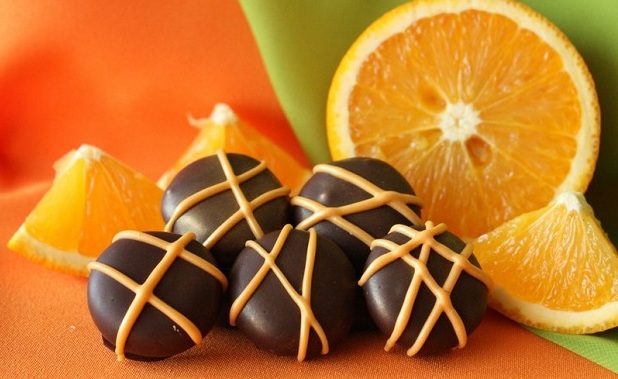 шоколадные конфеты с апельсинами - Шоколадные конфеты