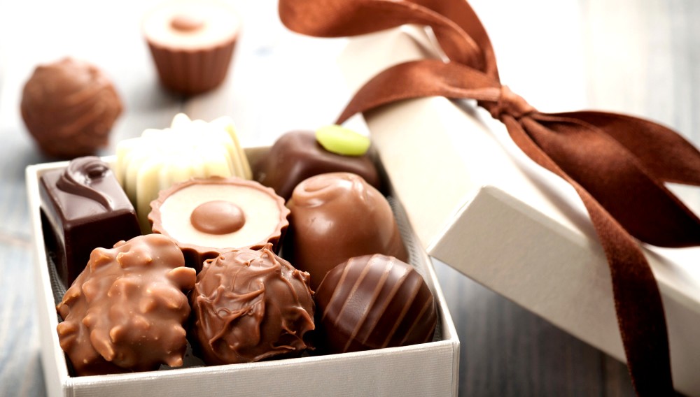 коробка с шоколадом - Шоколадные конфеты